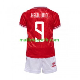 Maillot de Foot Danemark Hojlund 9 Enfant Domicile UEFA Euro 2024